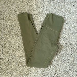 LULULEMON olive green leggings